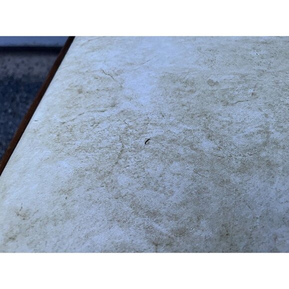 Vintage Leg-O-Matic Wood Folding Chair Vinyl White Seat RV, Camping, Any Room - Picture 8 of 11